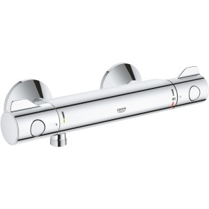 Grohe Grohtherm 800 Thermostat-Brausebatterie in Chrom, Aufputz-Duscharmatur.