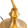 QAZQA Klassische Notarlampe Bronze mit Braunglas Banker_8
