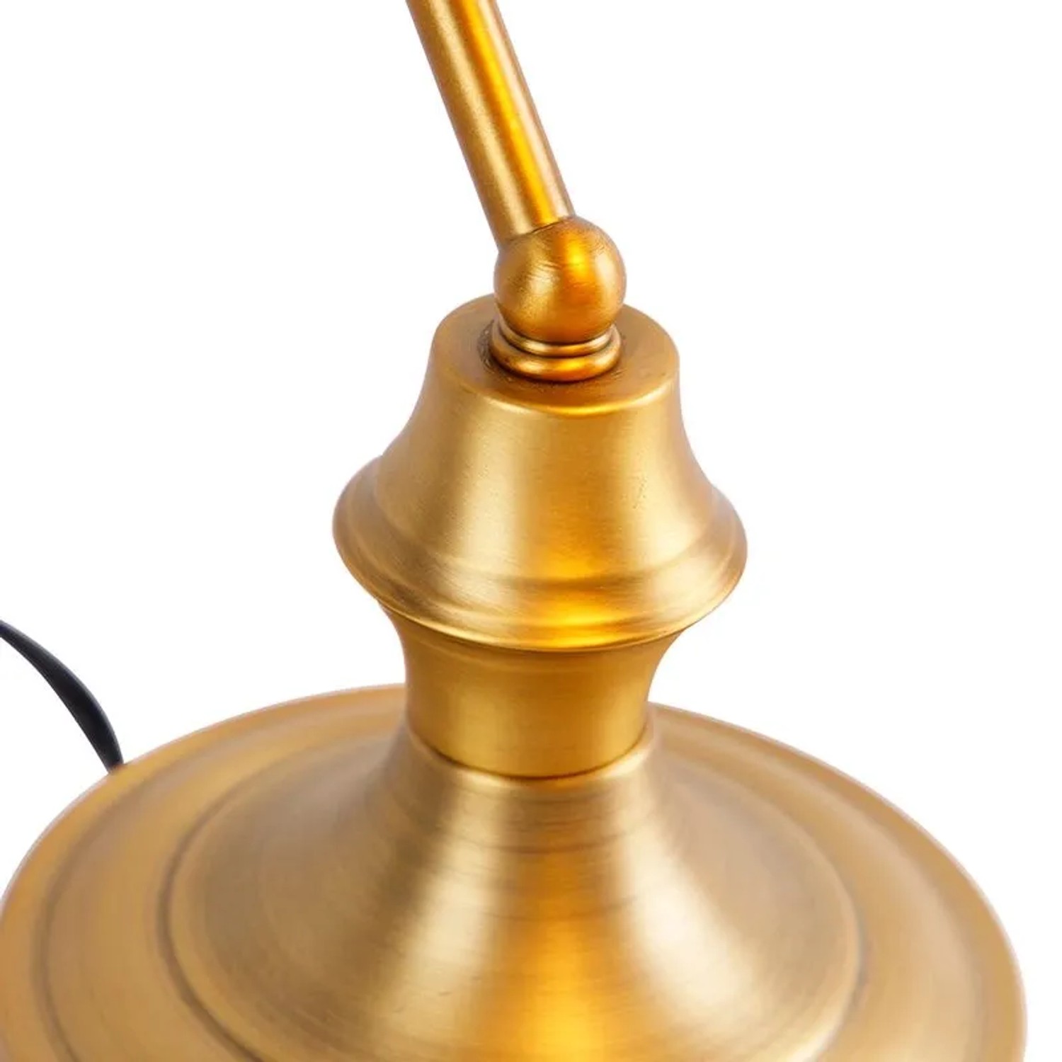 QAZQA Klassische Notarlampe Bronze mit Braunglas Banker_8