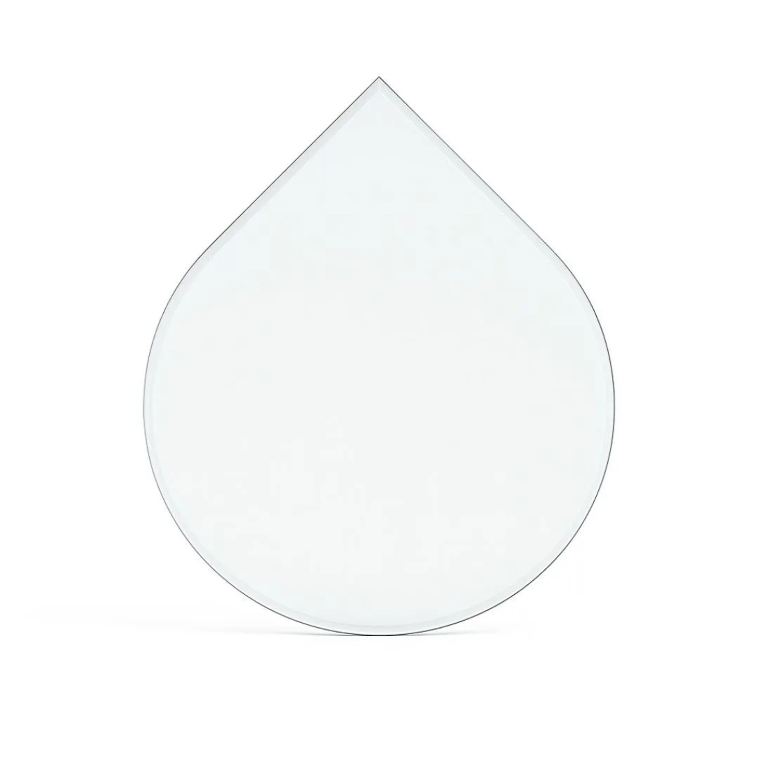 Feuercampus Funkenschutzplatte Glas für Kaminofen Tropfen 100 x 100 x 0,6 cm