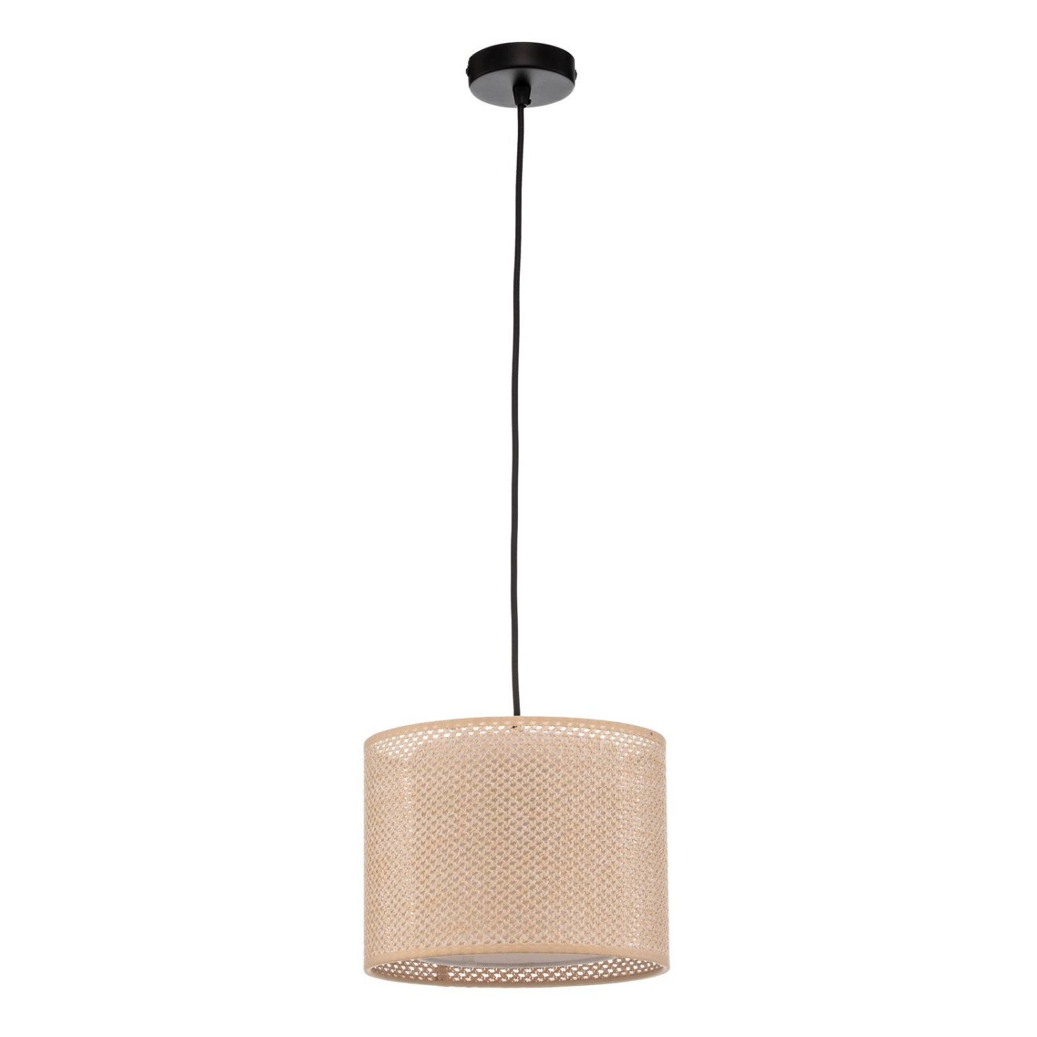 Lindby Pendelleuchte Soula 10012921 Landhaus Vintage Rustikal in Creme 1-fl günstig online kaufen