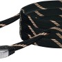 Schwaiger Flach-HDMI-Kabel (5 m) mit Ethernet, Gewebeummantelung und vergoldeten Kontakten.
