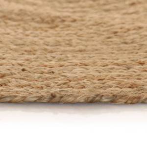 vidaXL Teppich Jute Geflochten 90 cm Rund 245336