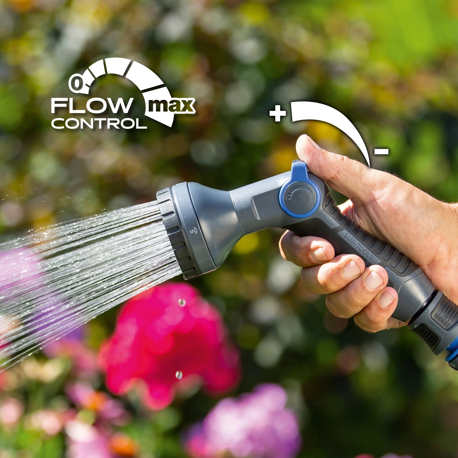 LUX-TOOLS Gartenschlauch mit Brause 5 Strahlvarianten kaufen bei OBI