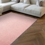 RugsX Teppich Eton Plus in Rosa, rechteckig, mit weichem Polypropylen-Flor auf Holzfußboden im Wohnzimmer.
