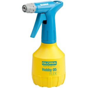 Gloria Feinsprüher Hobby 05 Flex, gelb/blau, für Pflanzenpflege und Pflanzenschutz.