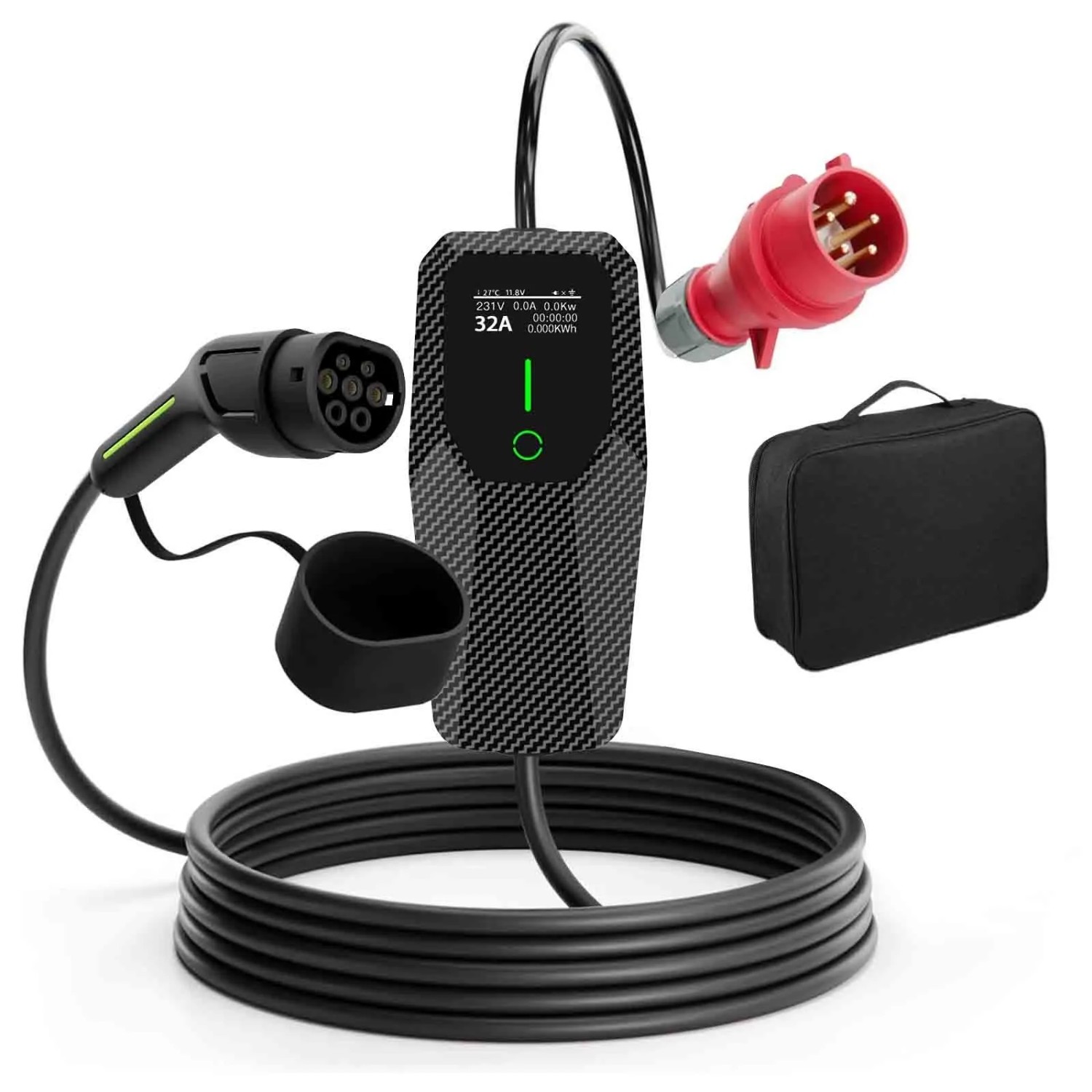 Junsun 22kw 3-Phasig 5m 6-32a Ev Ladegerät