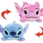 Disney Stitch & Angel Wendeplüschtier, 8 cm. Geschenkidee: 2-in-1 Plüschfigur zum Wenden.