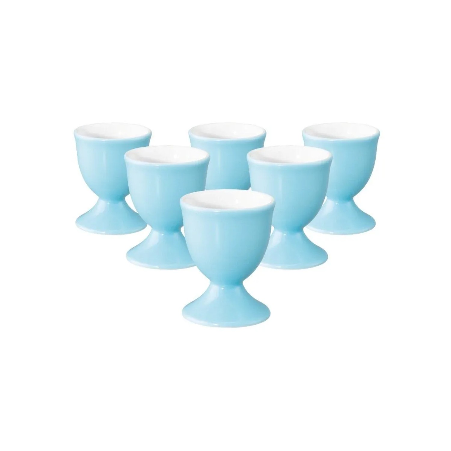 Seltmann Weiden Liberty Pure Colors Eierbecher 4,9 cm 6er Set Lagoon Blue