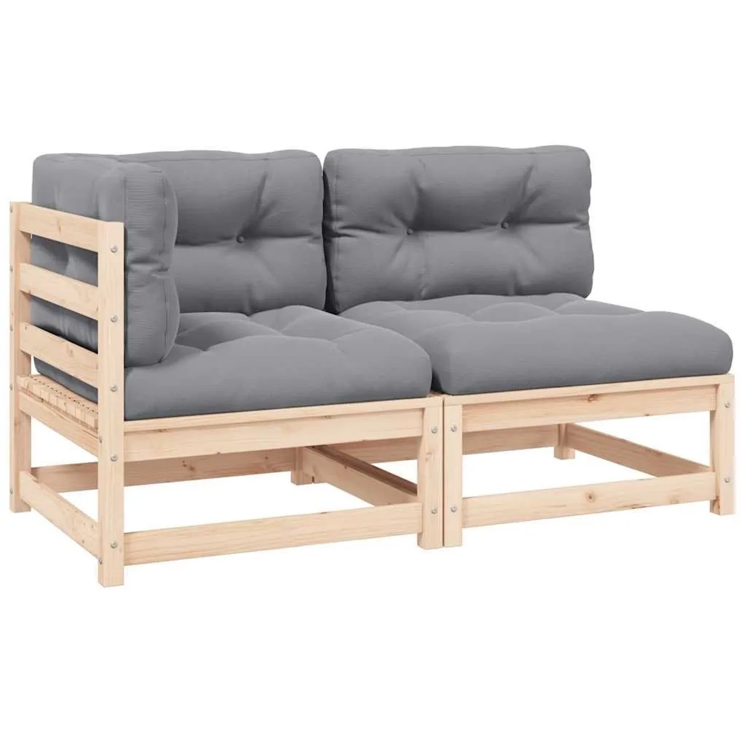 Thumbnail - vidaXL 2-Tlg Garten-Lounge-Set mit Kissen Kiefer Massivholz 805745