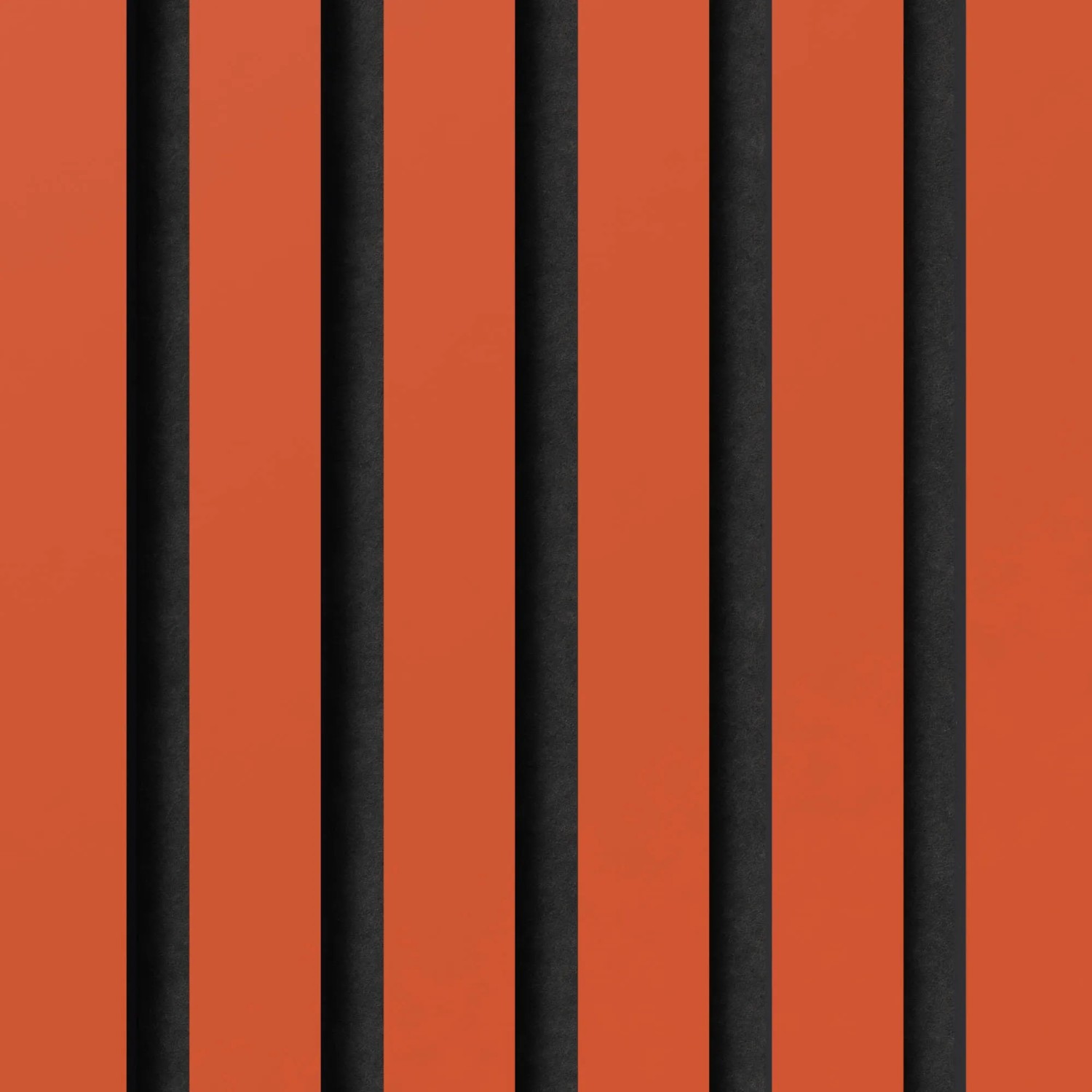 Akustikpaneel Muster in Orange und Schwarz. Linoleum-Optik für Wand und Decke.