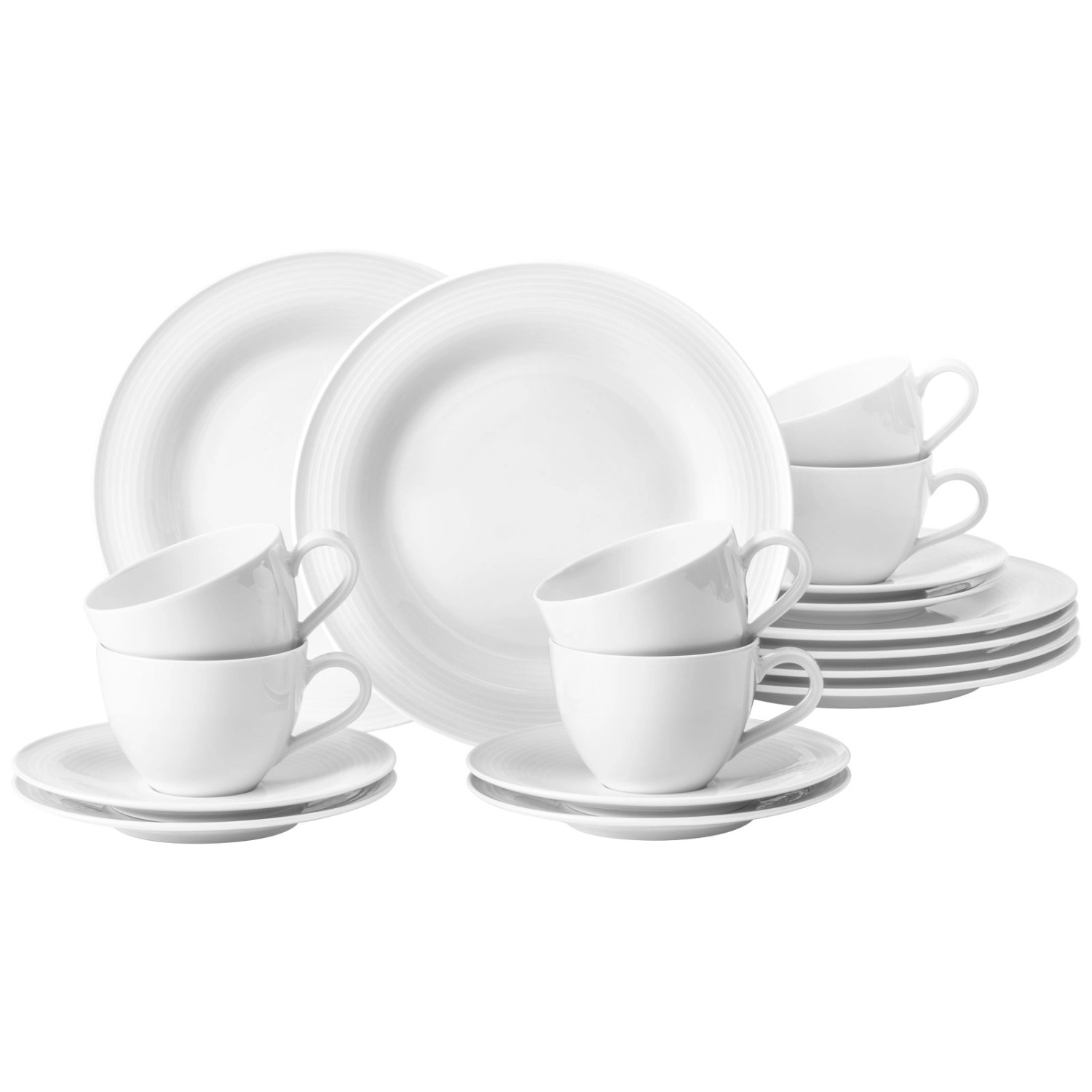 Seltmann Weiden Beat Coor Glaze Kaffeeservice 18-teilig Weiß günstig online kaufen