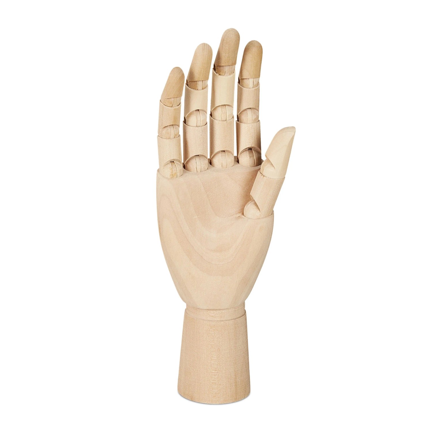 Relaxdays Holzhand Kiefernholz Natur Beweglich Rechts 25 cm x 8 cm x 5 cm