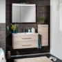 Fackelmann Waschplatz B.clever 90 cm Alaska Esche mit Unterschrank und zwei Schubladen.