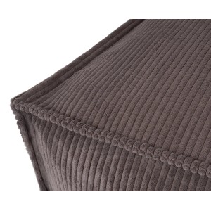 Knuffelwuff Hundekissen Lesedi Cord 80x60cm Braungrau