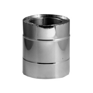 Doppelwandiges Längenelement, Ø 180 mm, 250 mm lang, für Kamin- und Ofenzubehör.