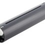 Wühlmaus-Lebendfalle aus Kunststoff, grau, mit Metallklappen.