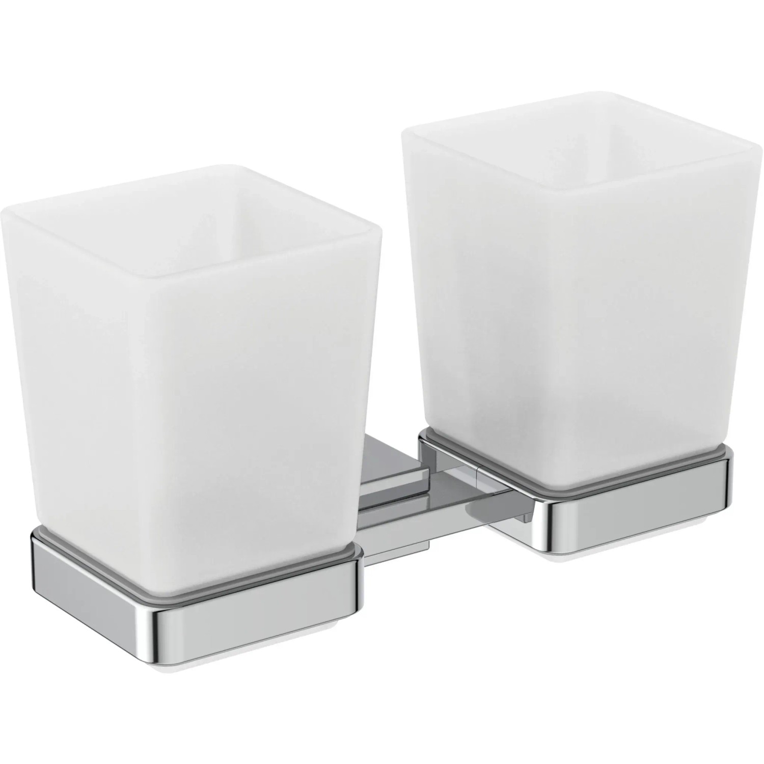 Ideal Standard Zahnputzbecher, (Set, 3-St., 2-er), aus satinierten Glas