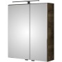Pelipal Spiegelschrank Quantum 07, Eiche Ribbeck Quer, 60 cm mit LED-Beleuchtung.