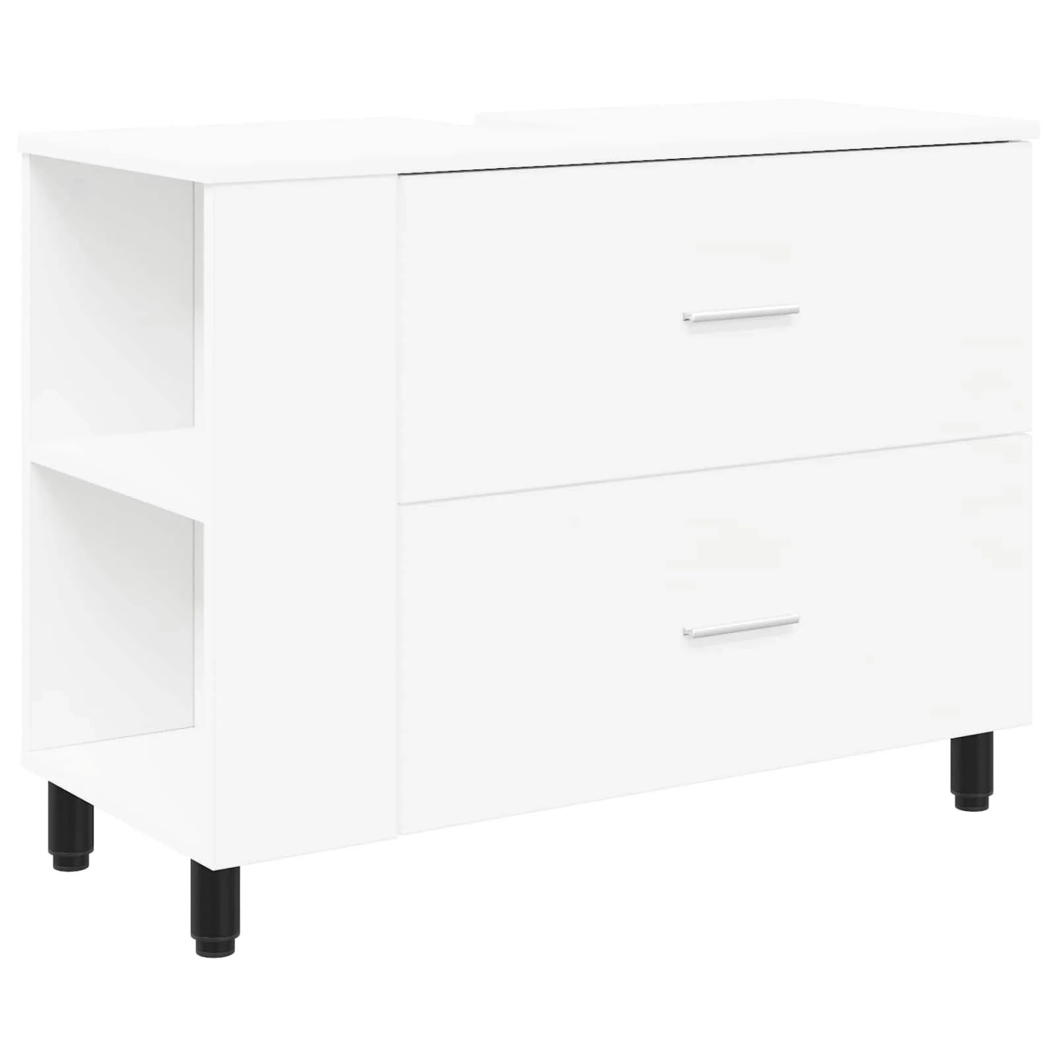 vidaXL Waschtisch Weiß 80 x 35 x 60 cm Holzwerkstoff 889385