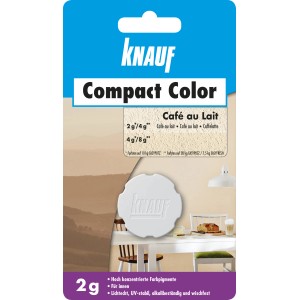 Knauf Compact Color Cafe au lait 2g Farbpigment für Putz, zur individuellen Farbgestaltung.