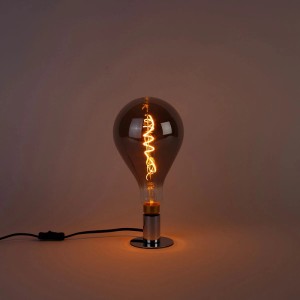 Dimmbare E27 LED Spirallampe A165 Rauch, 4W, 120lm, 1800K. Leuchtmittel mit Spiralfaden.
