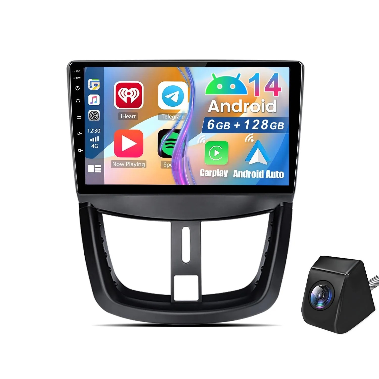 Image of Junsun Autoradio Für Peugeot 207 2006-2015 6+128GB Mit Rückfahrkamera