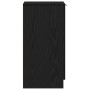 vidaXL Schuhschrank, schwarz, Eichen-Optik. Wohnzimmerschrank mit Regal, 29,5x35x70 cm.