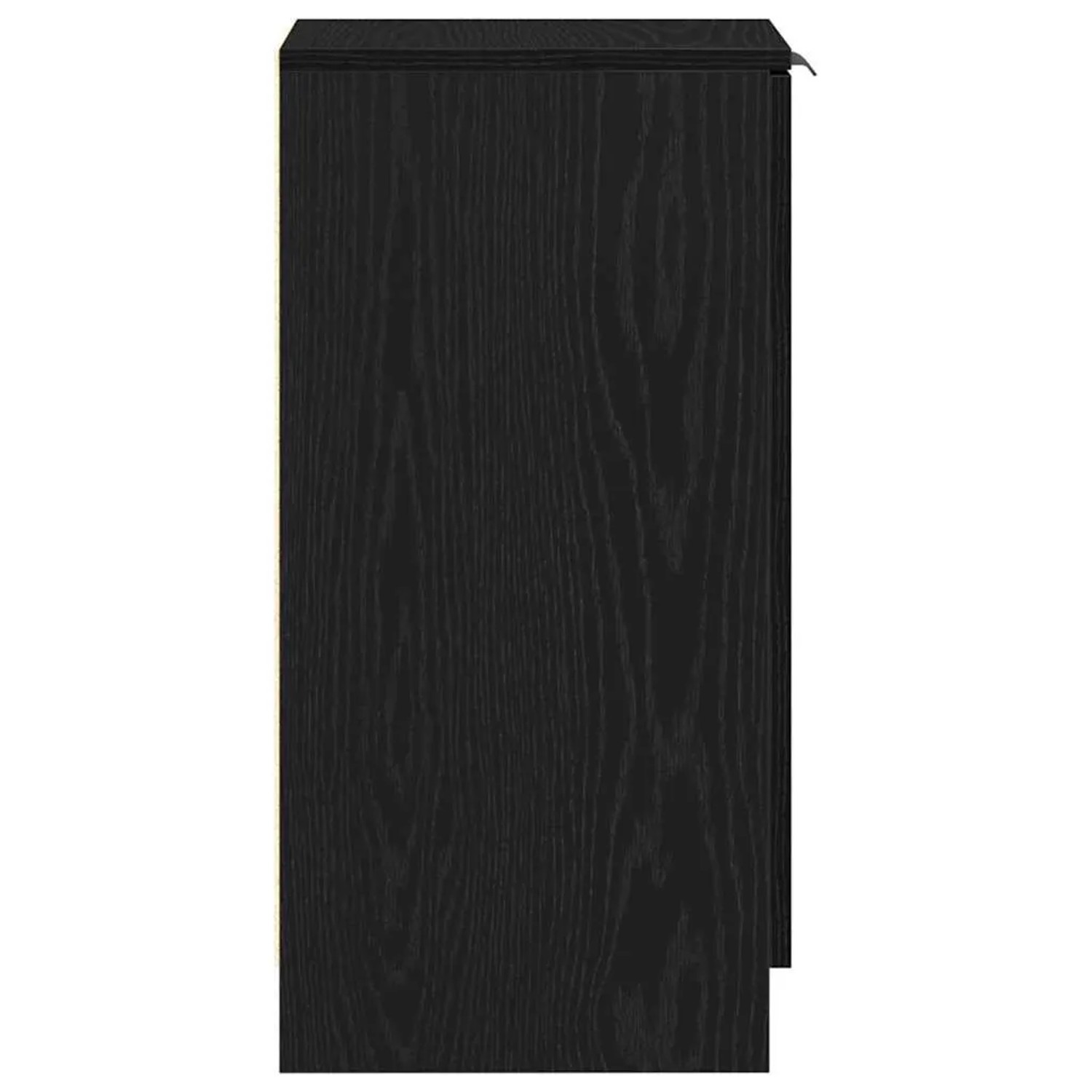 vidaXL Schuhschrank, schwarz, Eichen-Optik. Wohnzimmerschrank mit Regal, 29,5x35x70 cm.