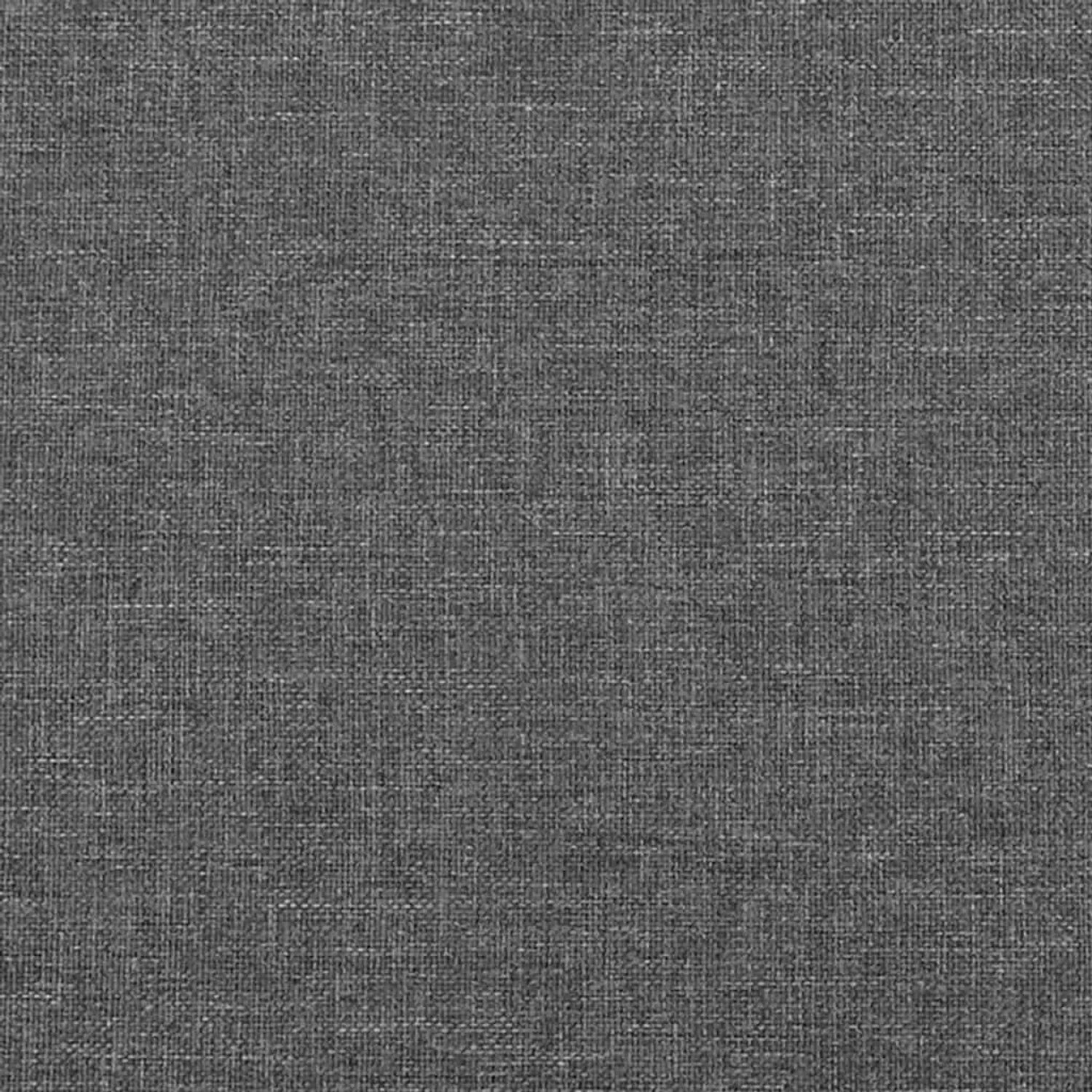 Nahaufnahme des dunkelgrauen Stoffbezugs vom vidaXL Bettgestell 140x200 cm.