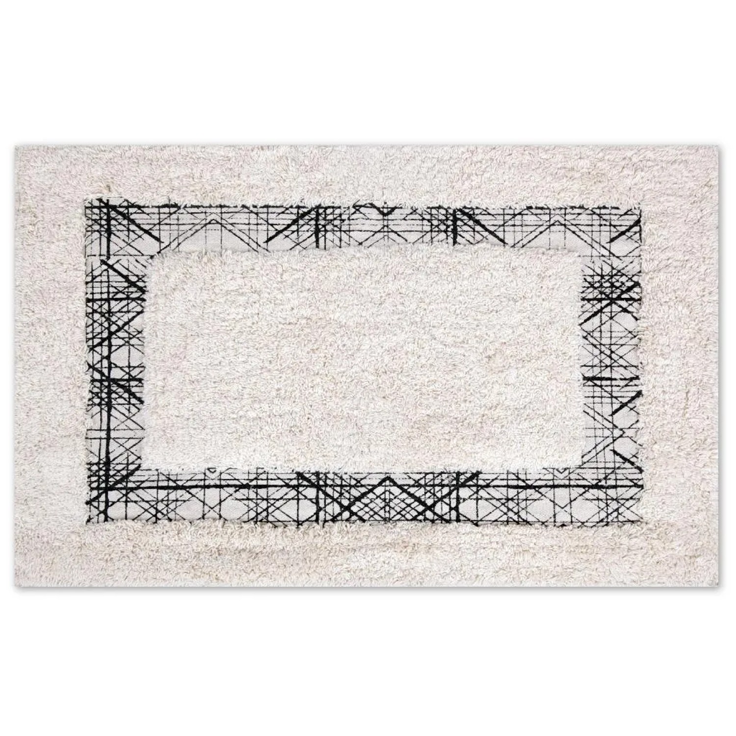 Bestlivings Badematten Natur Und Hellbeige 45 x 70 cm Lines