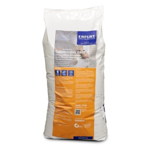 Sack Erfurt KlimaTec RapidBoard Systemkleber RB10, 15 kg, für Bau- und Fliesenlegerplatten.