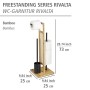 WENKO Stand WC-Garnitur Rivalta aus Bambus und Rattan mit WC-Bürste und Papierhalter.