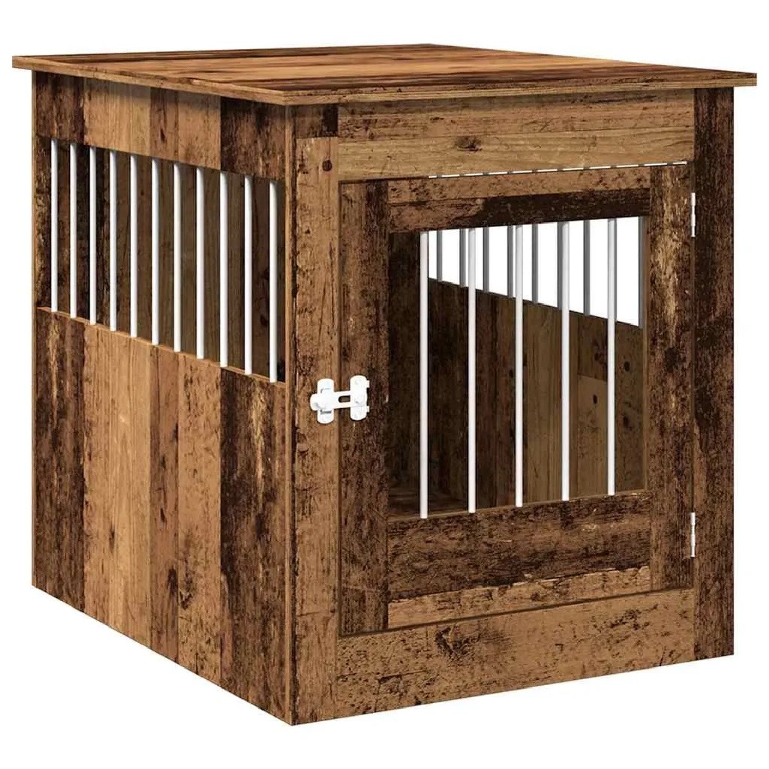 vidaXL Hundekäfig im Möbelstil Altholz-Optik 64,5x80x71 cm 857645