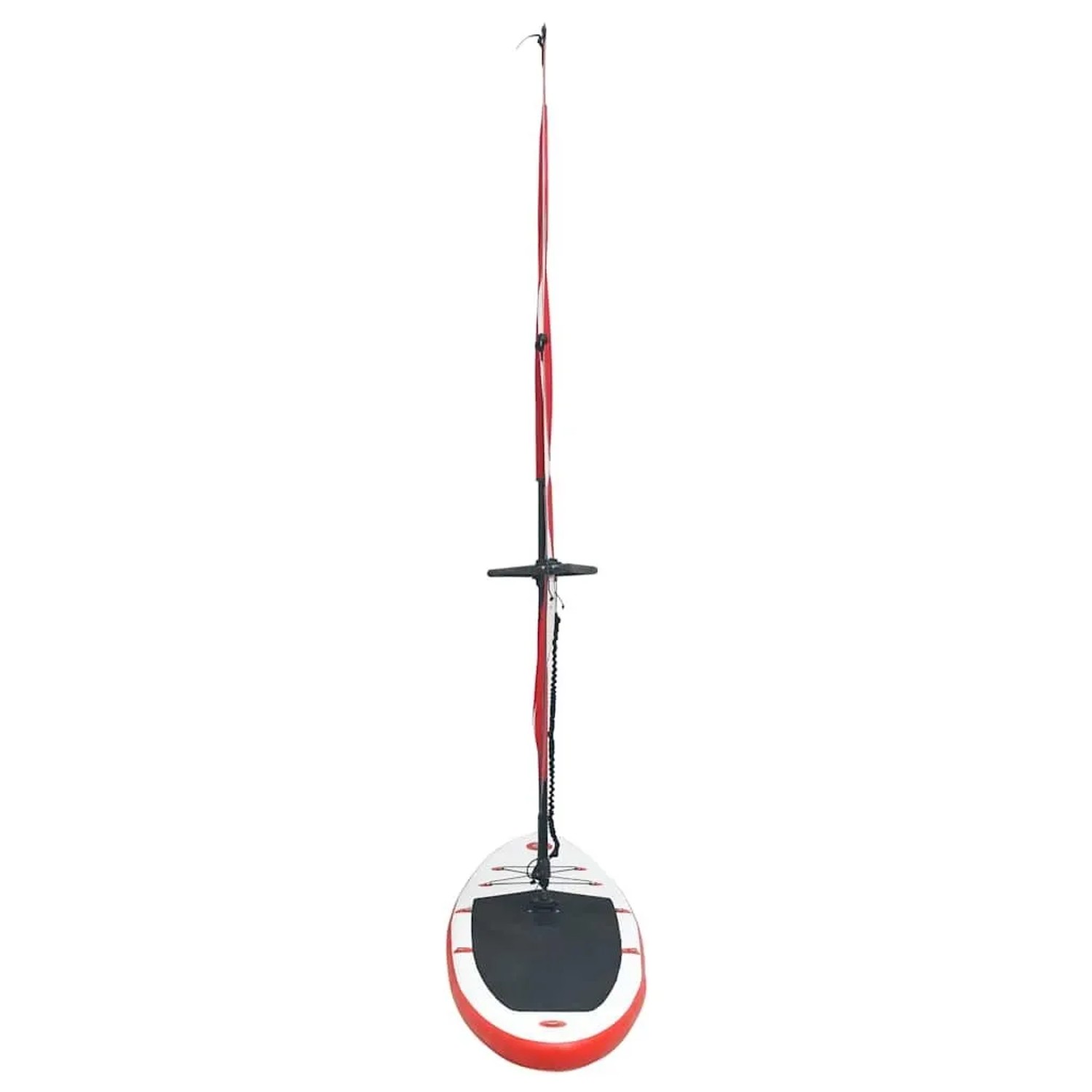 vidaXL Aufblasbares SUP-Board mit Segel Set Rot und Weiß 92209_4
