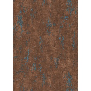 Guido Maria Kretschmer Vliestapete Chroma in Petrol mit braunem Lava-Effekt.