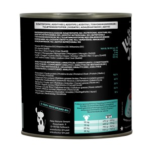 Lucky Jim Hunde-Nassfutter Mono Pferd, 800g Dose. Alleinfutter mit Pferdefleisch.