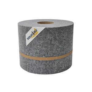 zaunzu Sichtschutz Vlies Rolle, hellgrau, 26m, für Doppelstabmattenzäune.