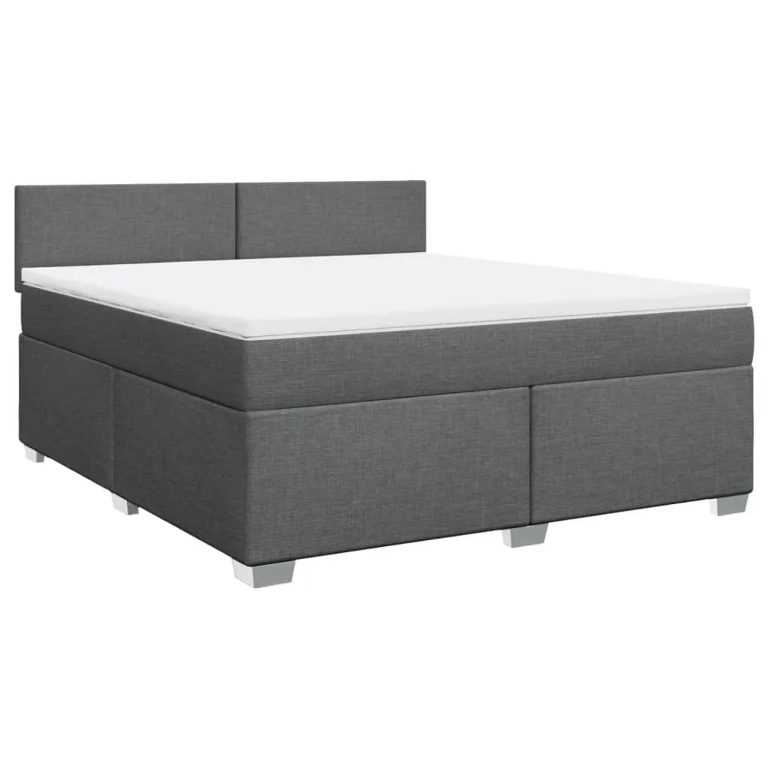 vidaXL Boxspringbett mit Matratze Dunkelgrau 180x200 cm Stoff 3285961 günstig online kaufen