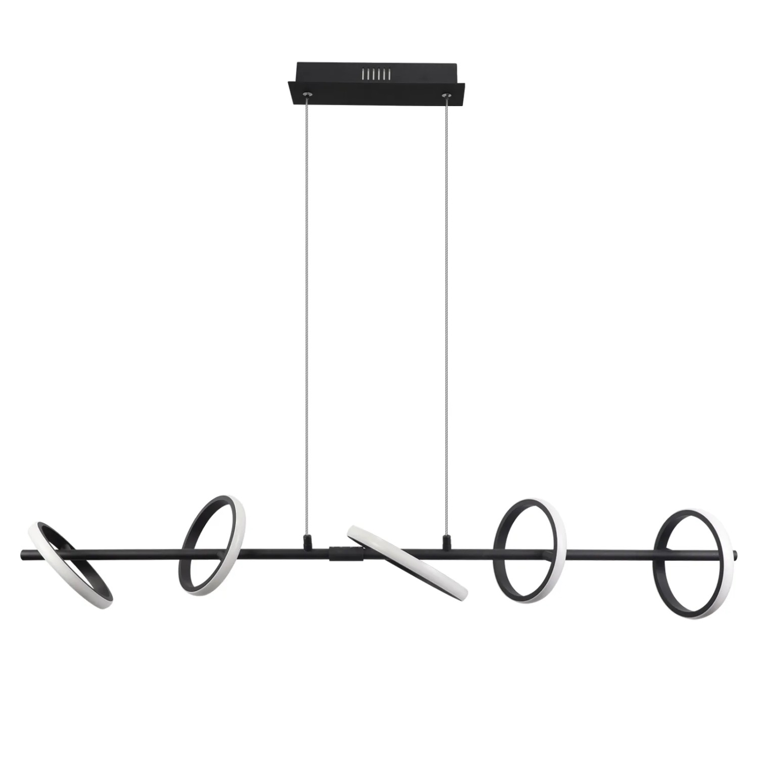 NETTLIFE LED Pendelleuchte aus Metall L163cm Schwarz