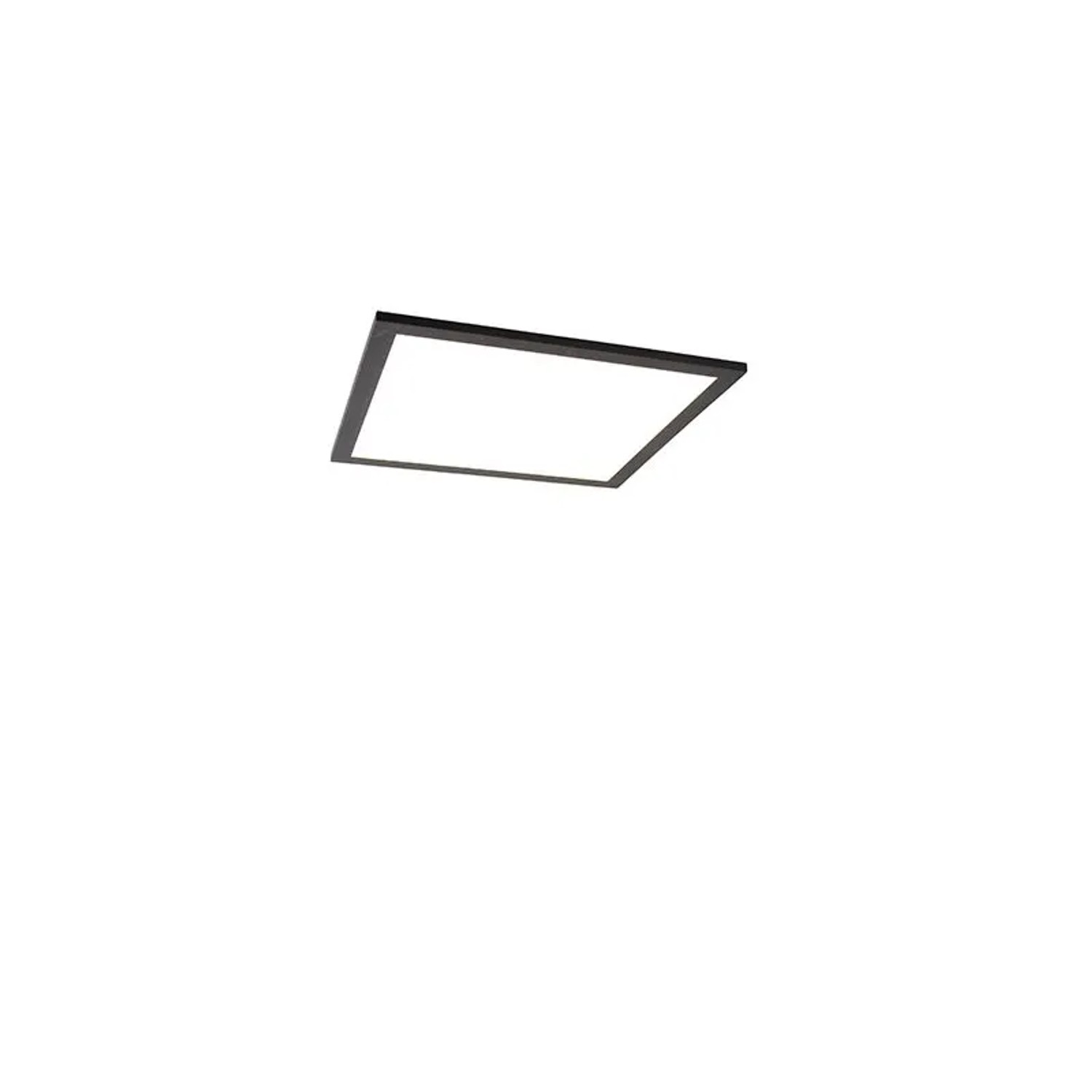 QAZQA Modernes LED Panel Schwarz 40 cm inkl  LED Liv