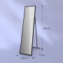 Klarstein La Palma Infrarotstrahler mit Spiegel, 900W, schwarz, mit Standfuß. Elektrische Heizung.
