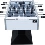 Cougar Worldcup Premium Pro Fußballtisch mit schwarz-weißen Figuren und Zählwerk.