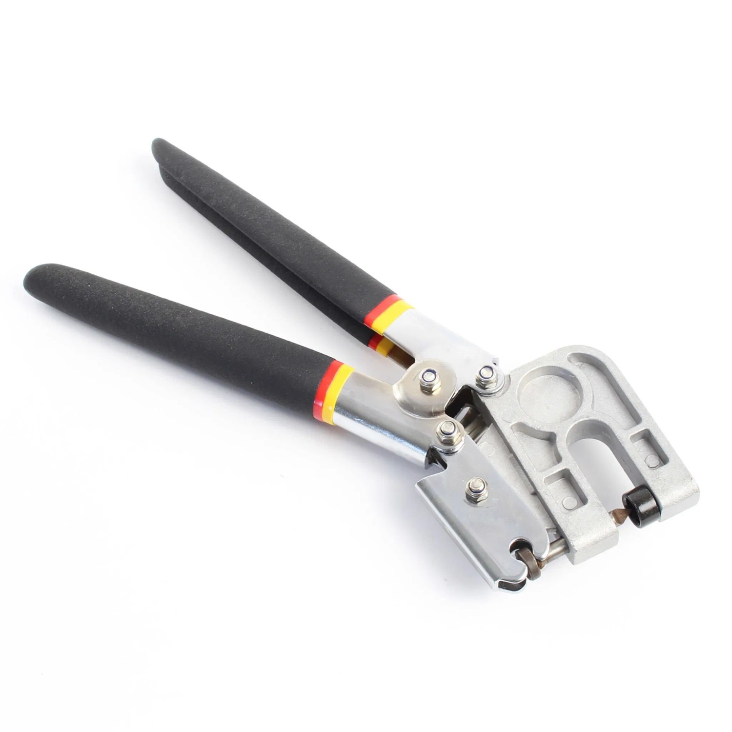 Xpotool Profi Verbundzange aus gehärtetem Stahl mit schwarzen, ergonomischen Griffen für Trockenbau und Blechprofile.