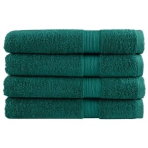 vidaXL Premium-Handtücher 4 Stk Grün 100x200cm 600 g/m2 100% Baumwolle