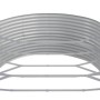 Anthrazitfarbenes Furnicato Hochbeet aus verzinktem Stahl, 544x100x36 cm.