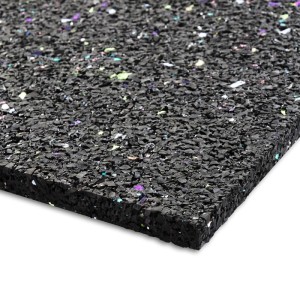 KARAT Antivibrationsmatte, Schallschutzmatte aus Gummigranulat, 62,5x150cm, Stärke 0,5cm.