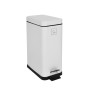 Weißer Svita Treteimer STM10, 10L mit Softclose-Deckel und Inneneimer.