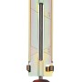 LUX Feile Sägekette 4 mm mit Holzgriff zum Schärfen von Kettensägen.