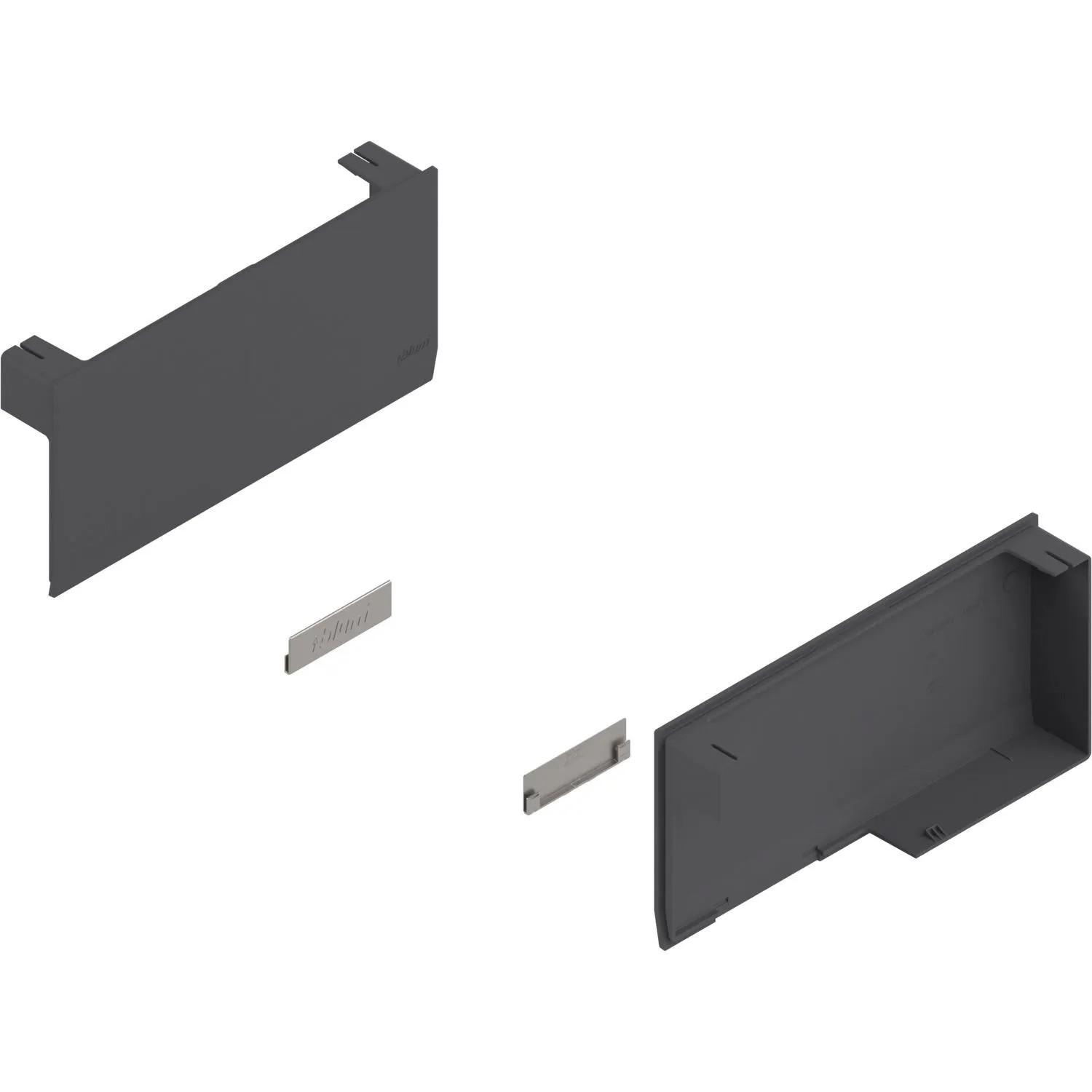 Blum Abdeckkappen-Set Aventos HK top Kunststoff Tiefgrau